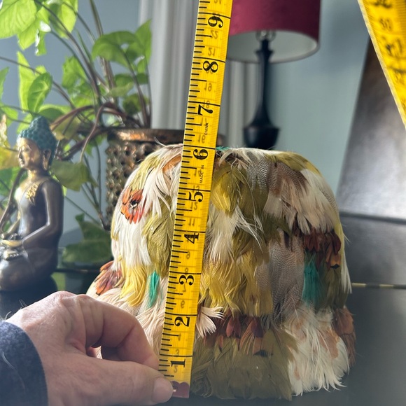 Vintage Schiaparelli Feathered Hat - Multicolor - Picture 5 of 8